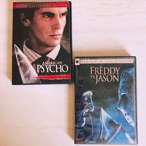 Horror Movie Bundle - American Psycho & Freddy vs. Jason DVDs